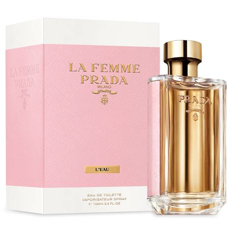 prada la femme prada l'eau eau de toilette 150.00|Prada l'homme l'eau 100ml.